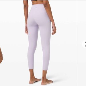 Lululemon Wunder Under High Rise Tight 25” luxtreme Lavender Dew